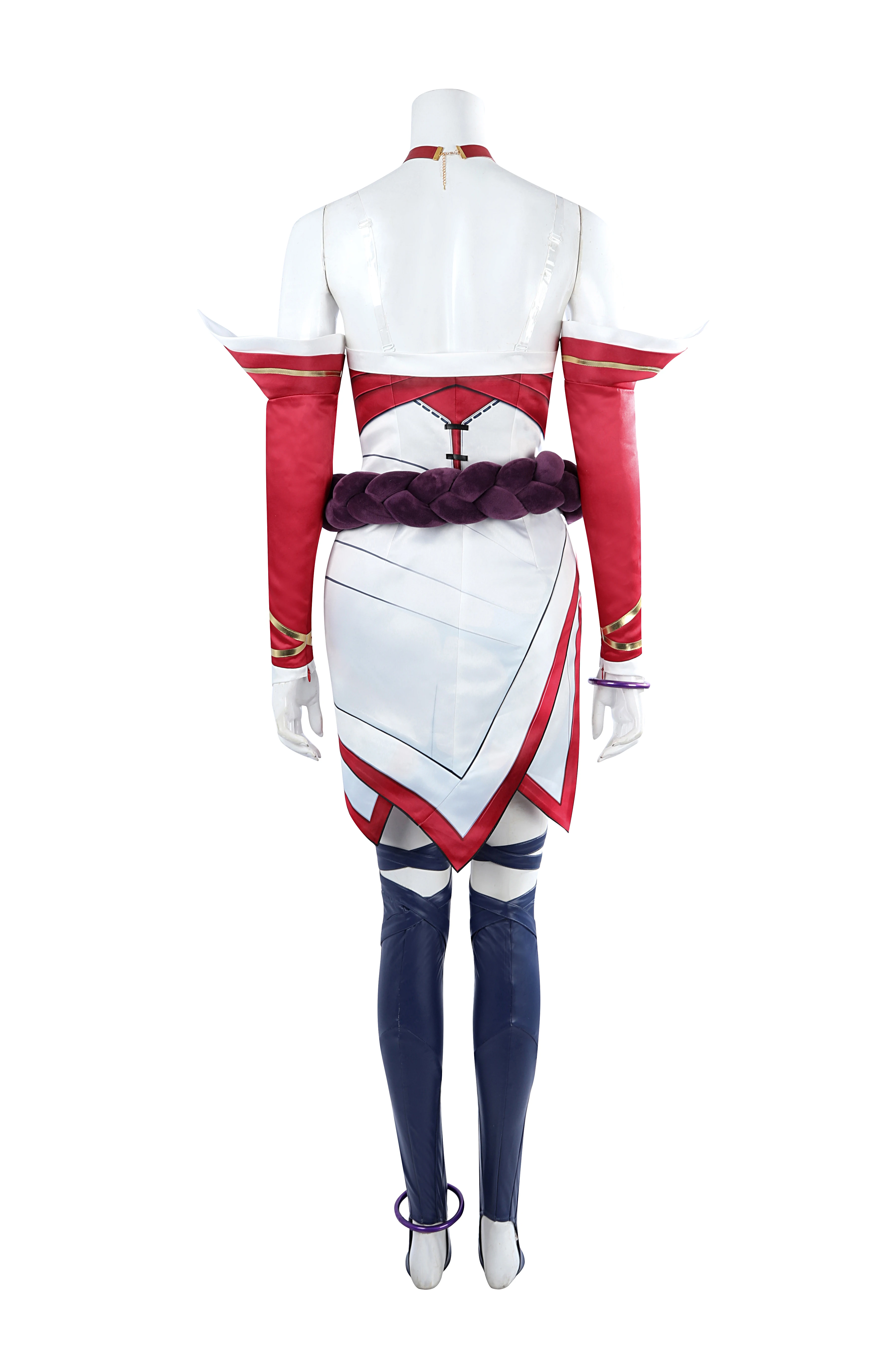 Game 2XKO  Ahri Cosplay Costume Women's Dress with Earrings Belt Accessories Halloween Carnival Party Outfit