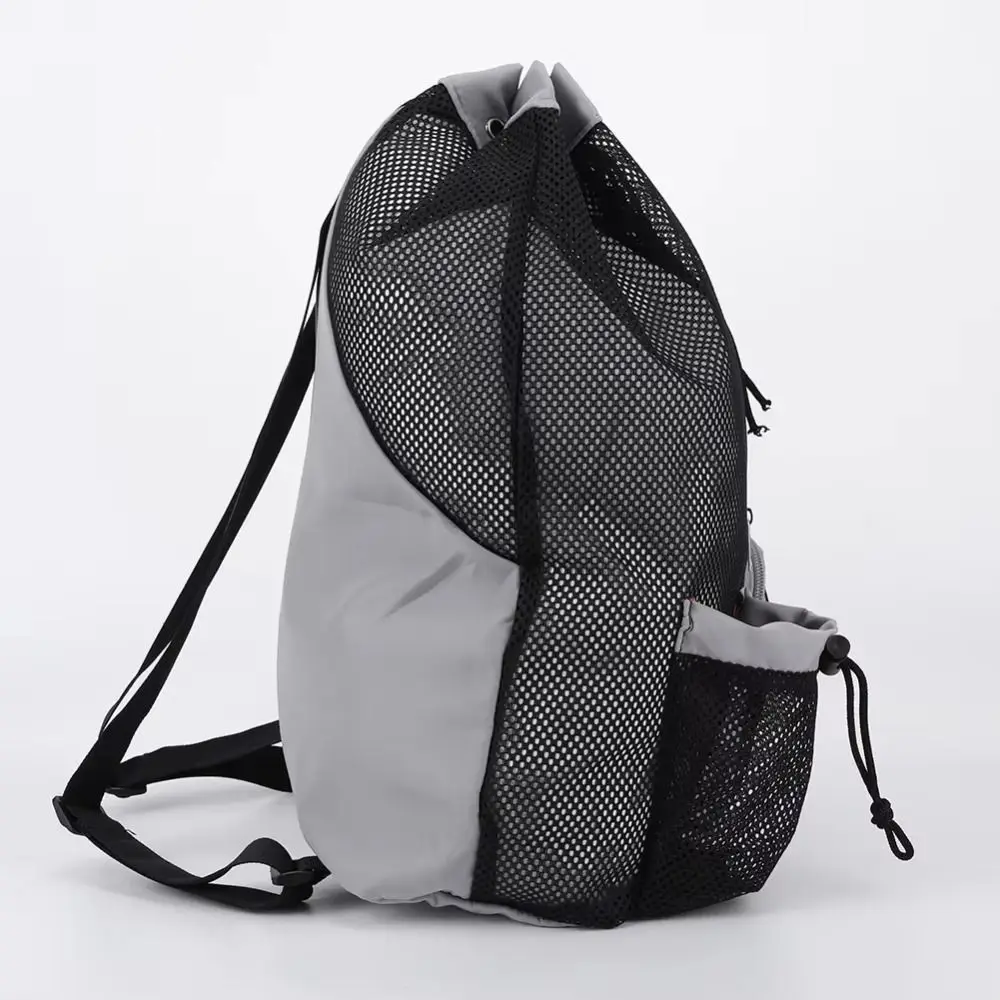 con tasca bagnata Zaino con coulisse in rete Borsa da nuoto di grande capacità per fitness Borse portaoggetti da spiaggia Borsa sportiva in tinta unita per esterni