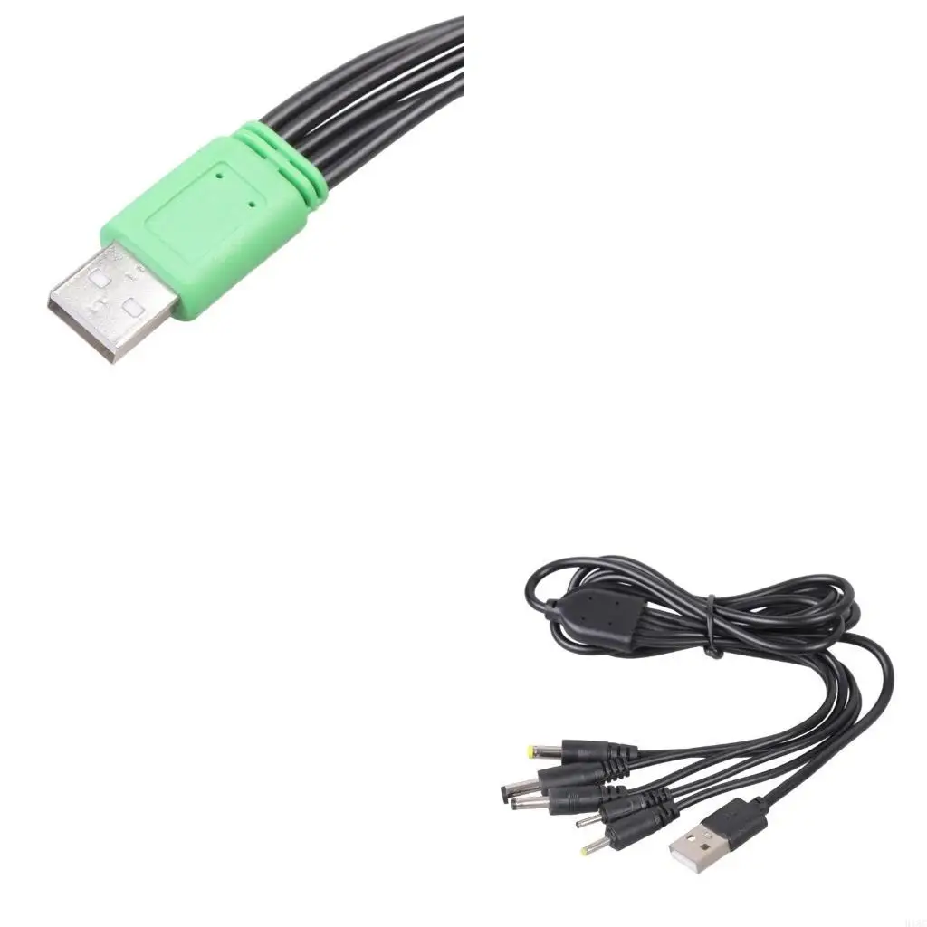 5V USB to 2.0mm 2.5mm 3.5mm 4.0mm 5.5mm  Charging Cable for Desk Lamp Earphone