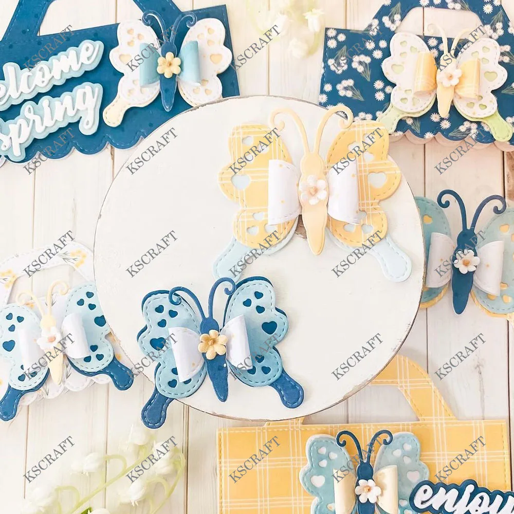 KSCRAFT Butterfly bows Metal Cutting Dies Stencils for DIY Scrapbooking Decorative Embossing DIY Paper Cards