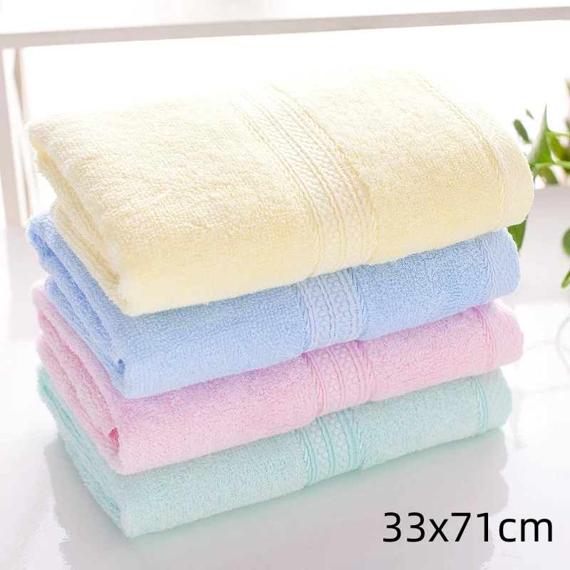 Manufacturers selling bamboo fiber thickening Small towel infant baby wipes  pure color hand towel  children wash face towel