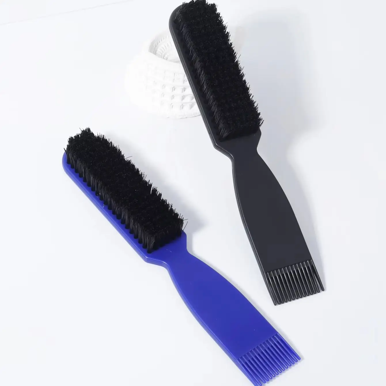 Professional hair styling brush set, 2-in-1 brush hair salon styling tool, anti slip handle, special for real hair wigs