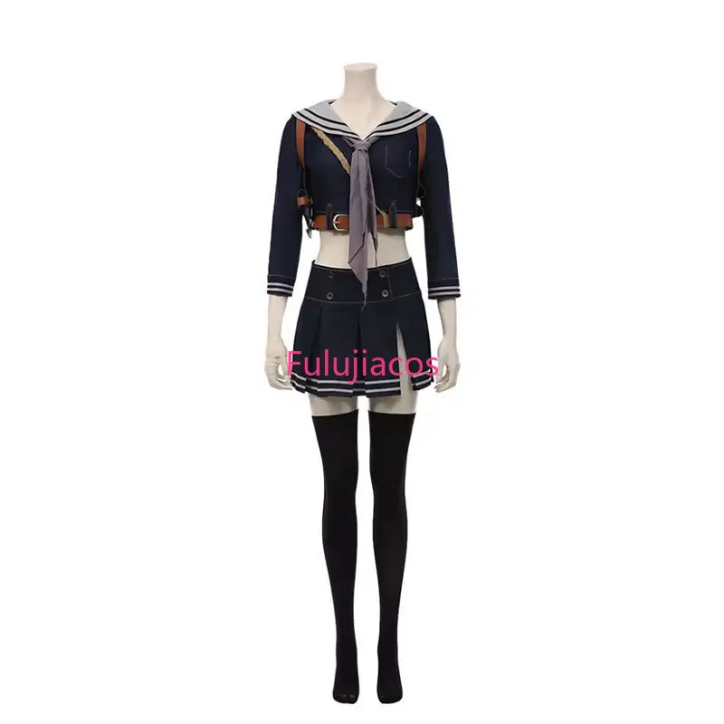 

Fulujiacos Baby Doll Cosplay Costume Women Uniform Halloween Skirt Outfit