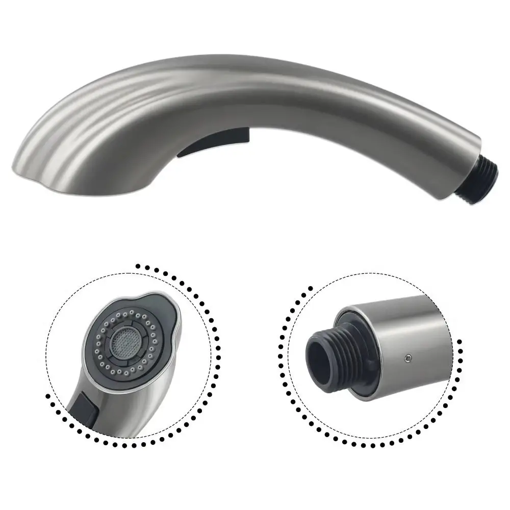 Practical ABS Kitchen Sink Tap High Pressure Nozzle Single Hole Pull-Down Faucet Pull Out Mixer Tap Spray Head Home