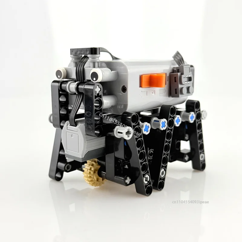 Sechsbeiniger Kompakter Laufroboter Baukasten Hexapod Bionischer Roboter Technischer Kraftmotor Bildung DIY MOC Kinder Bausteine Spielzeug Geschenk – Detail 6