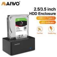 MAIWO Hard Drive Docking Station USB 3.1 to SATA HDD Docking Station for 2.5/3.5 inch SSD Disk Case HDD Box Dock Enclosure