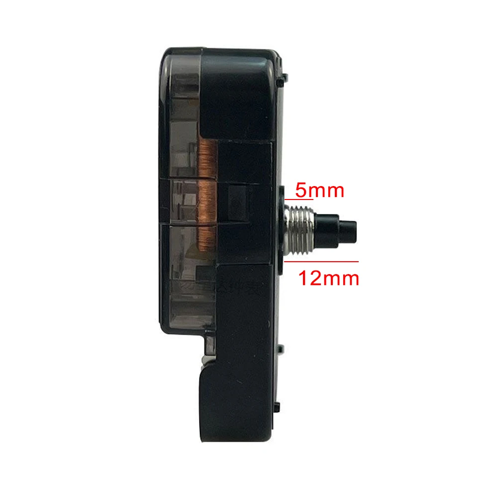 Motor Repair Kit Clock Movement 12-hour 1pc 5 Movements Plastic Threaded Shaft Type Wall Clock Office Home Indoor