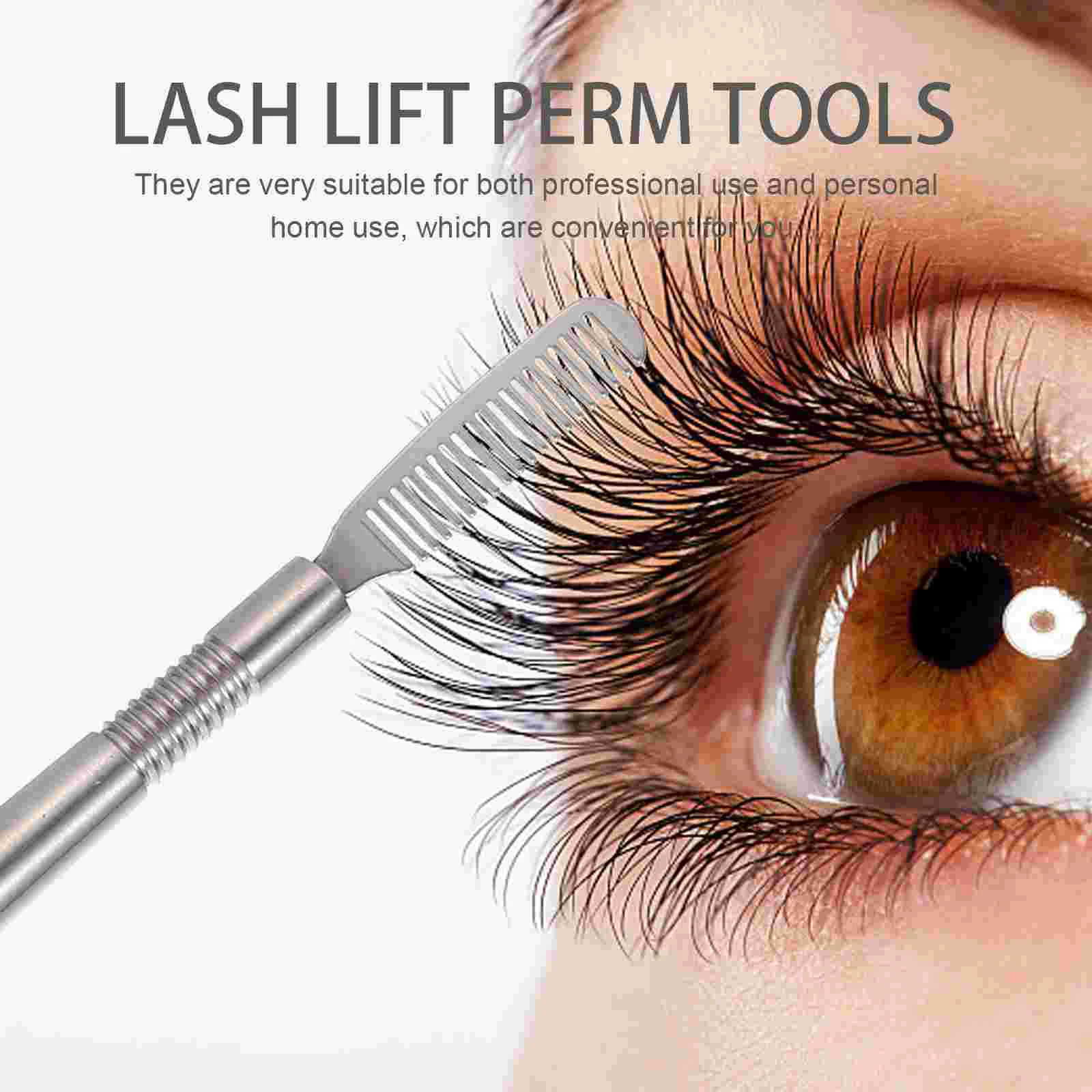 2 Pcs Eyelash Teasing Needle Separator Brush Multipurpose Eyebrow Combs Extension Mascara Beauty Assistant Tool