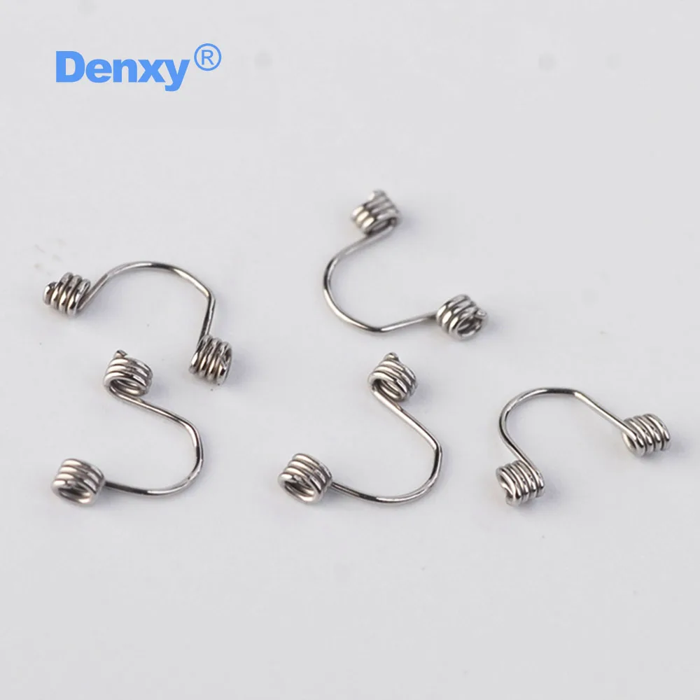 Denxy 30 Stück Kieferorthopädische Torsionsfeder für einzelne Frontzähne, Kieferorthopädischer Draht, Anteriorer Kieferorthopädischer Bracket – Detail 3