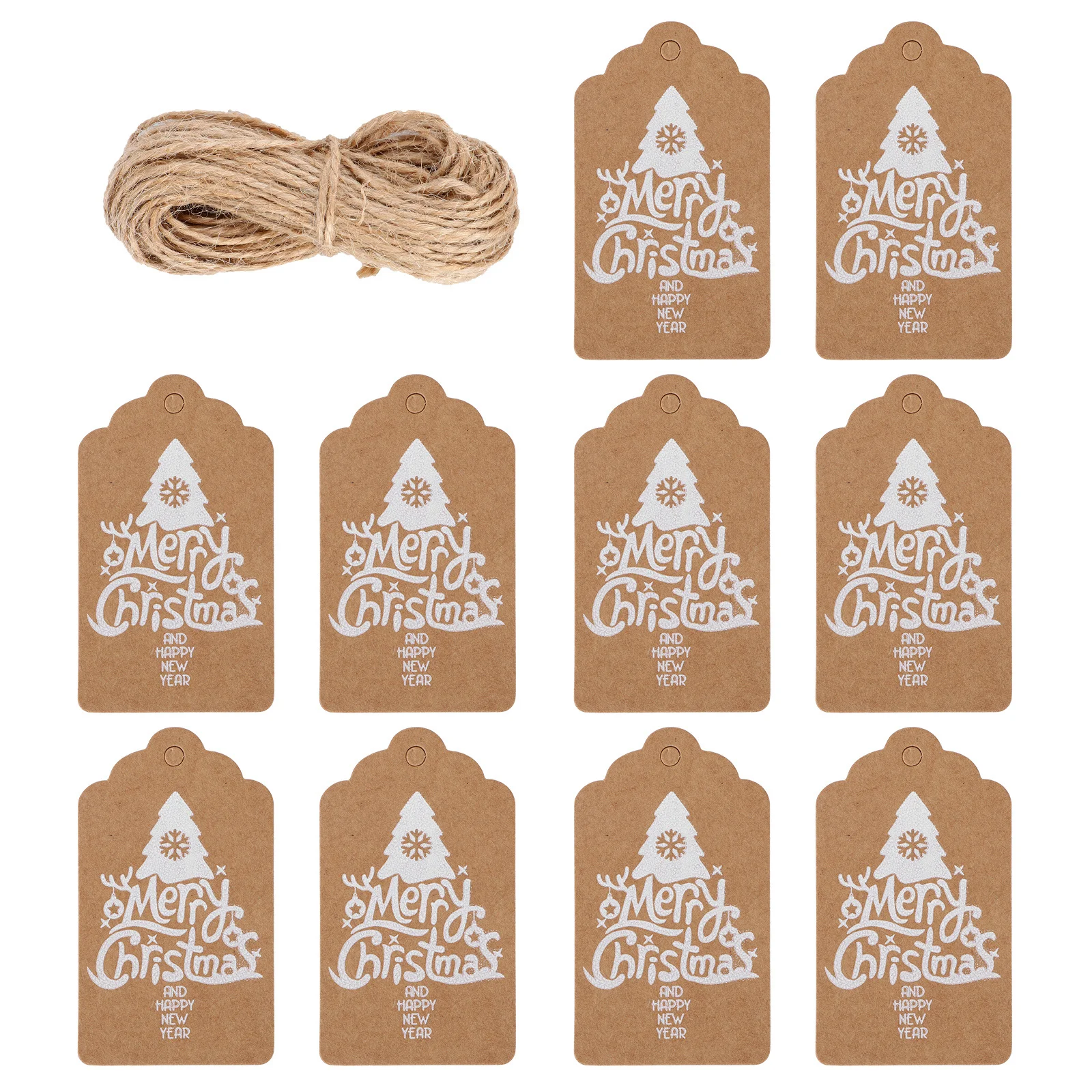 100 قطعة من علامات تعليق شجرة الكريسماس، تصميمات كلاسيكية ورقية، ملصقات هدايا مزخرفة خفيفة الوزن، علامات هدايا لحفلات عيد الميلاد، عطلة #2