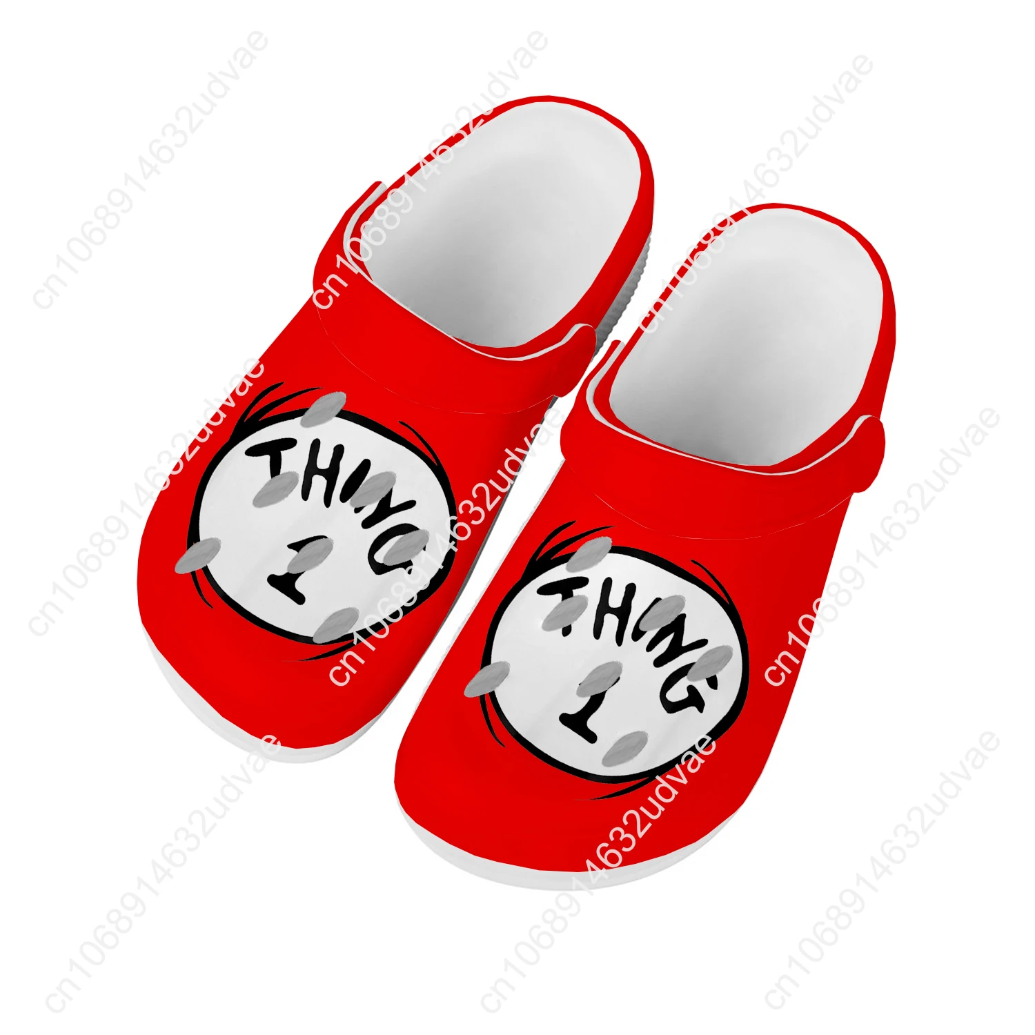 

Сандалии Thing 1 Thing 2, мужские и женские модные подростковые туфли для воды, садовые дышащие удобные пляжные сабо, тапочки на заказ