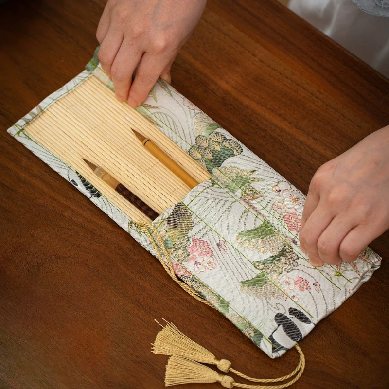 ✨ Vintage bambusowy zwijany pi – Pen Pouch Roll recenzja i cena