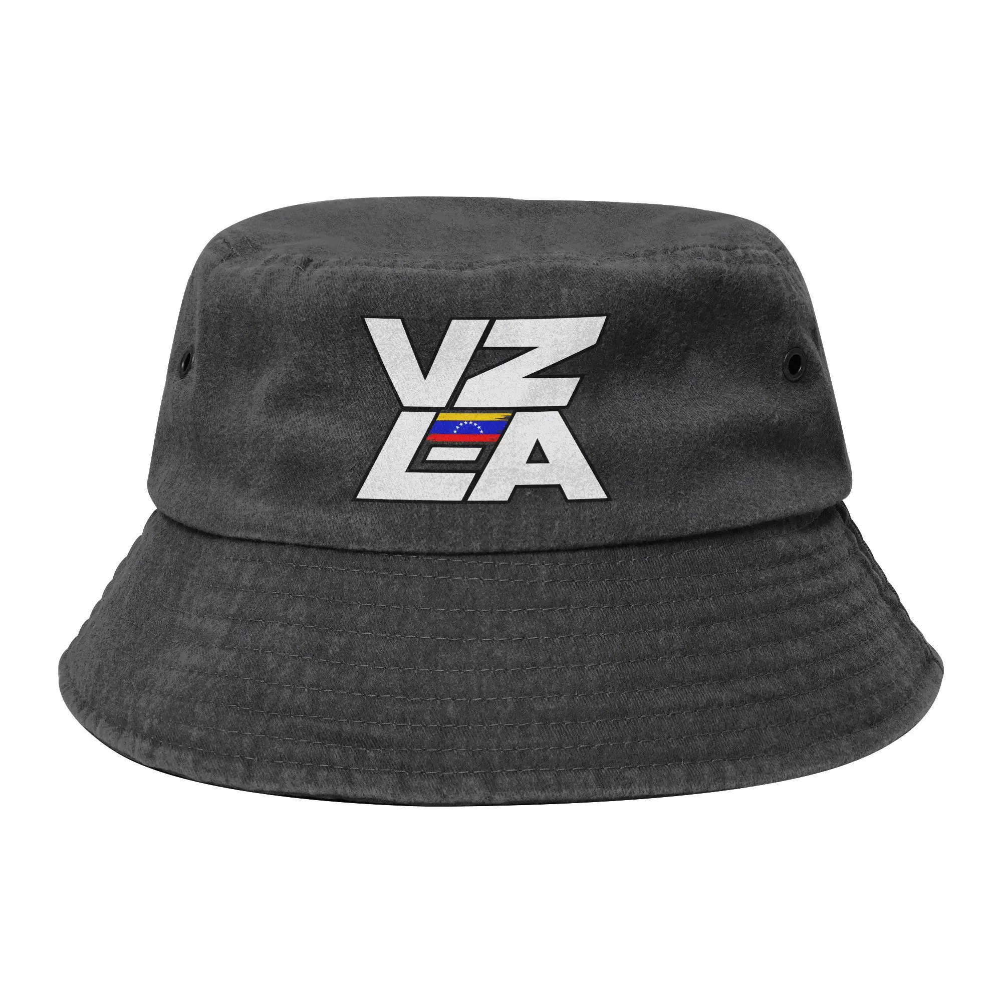 VZLA Heart Bucket Hat  Merch Trendy Men Women  Fisherman Cap Cotton Denim