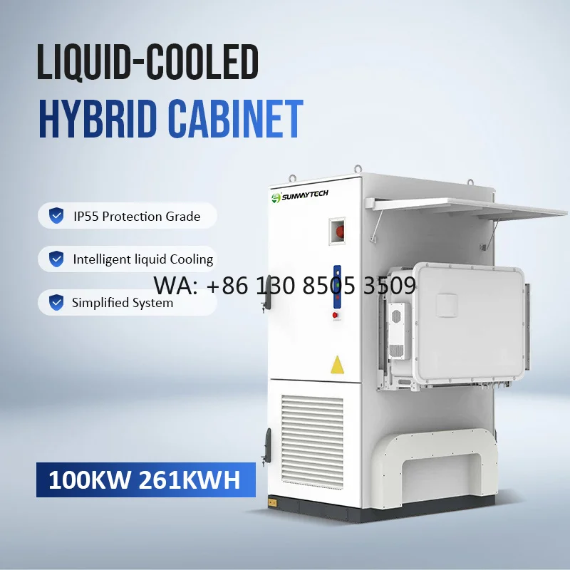 OEM HV LlfeP04 Lithium Battery 600V 314Ah 200Ah ESS Industry Commercial 200kwh 261kwh with Inverter 50kw 100kw All in One 384V