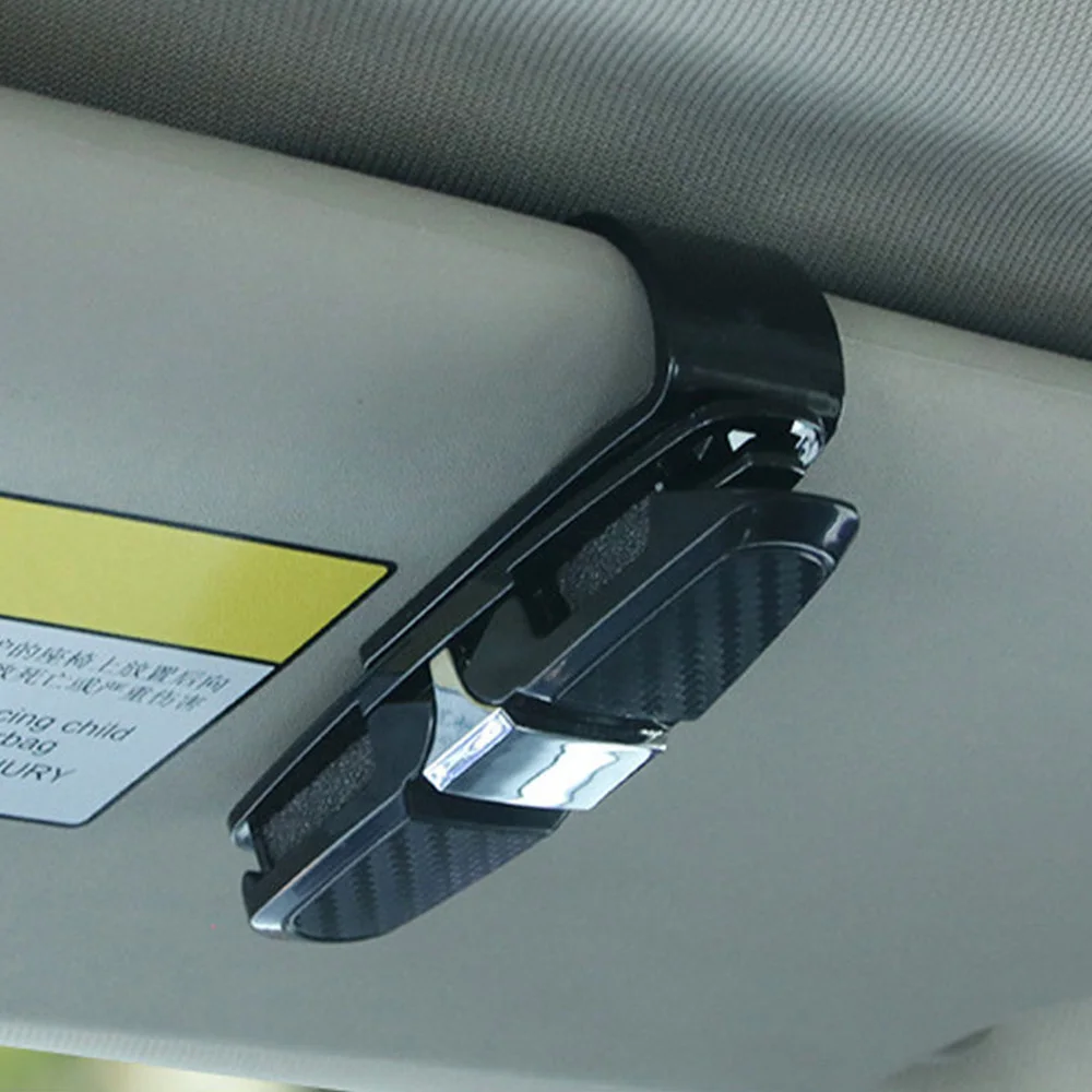 

Rotatable Car Sunglasses Holder, 180 Degrees Sunglasses Eyeglasses Mount with Ticket Card Clip, Clip Car Sun Visor Accessories