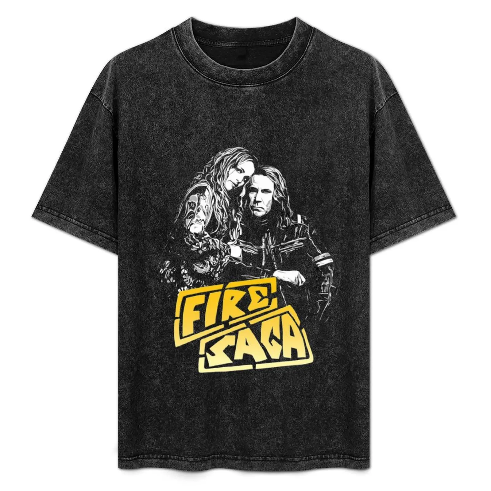 

fire saga T-Shirt anime blue lock plain luxury designer shirts men graphic