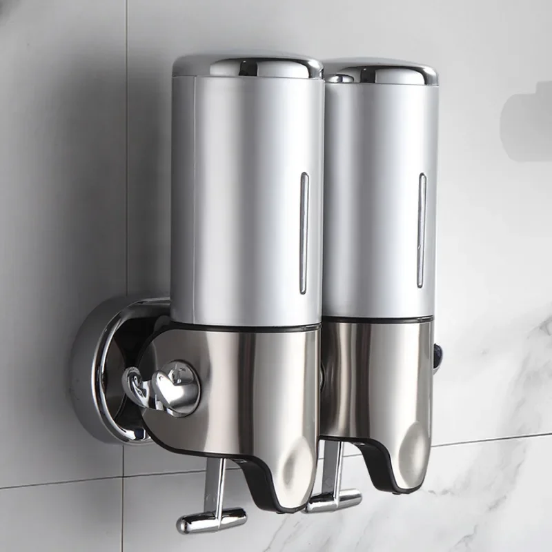 Classic Soap Dispenser Stainless Steel Liquid Box Large Capacity Detergent Holder Removable Base Bathroom Accessory