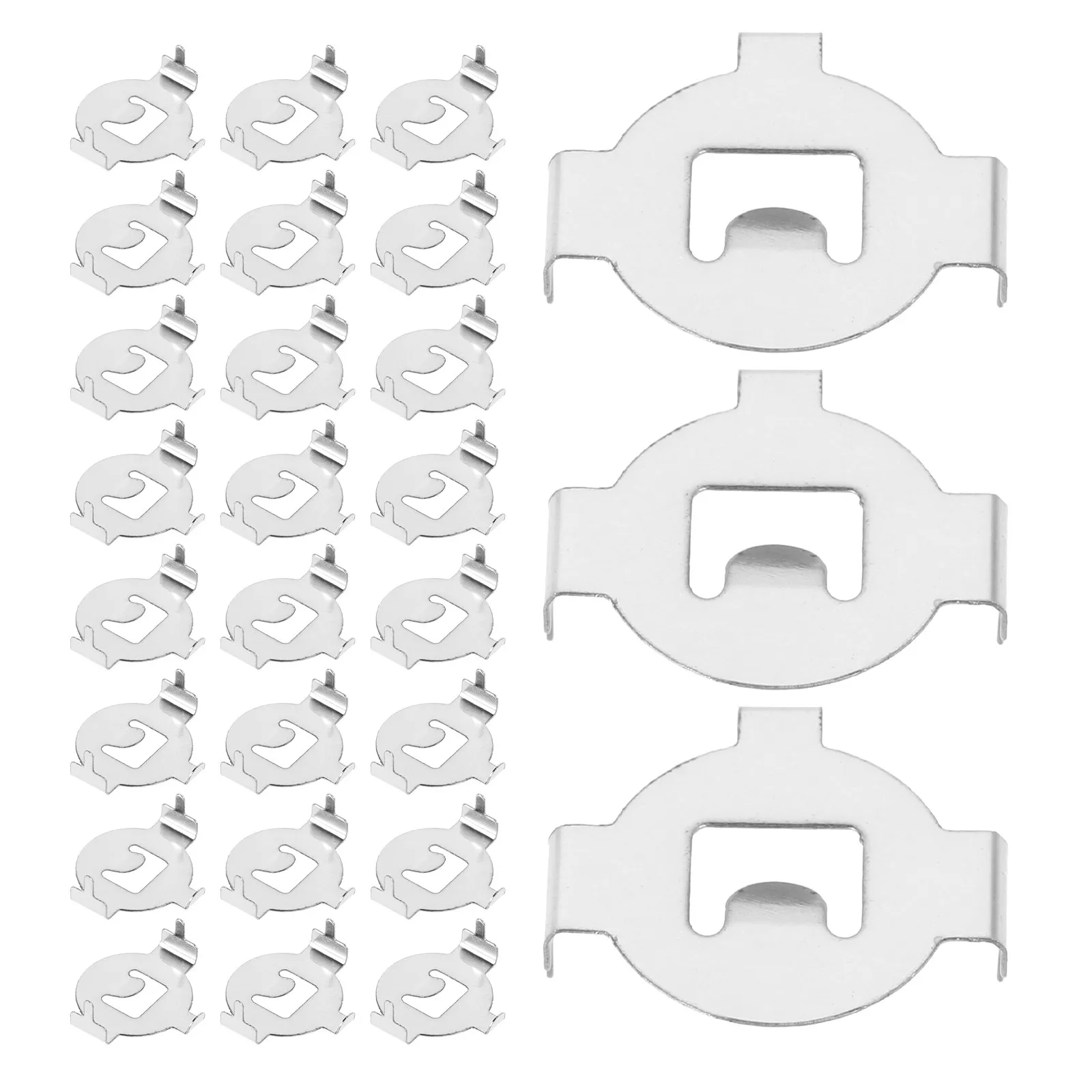 100Pcs Battery Holder Case Metal Spring Contacts Button Battery Socket Small Holders Remote Control Equipment Assorted Batteries