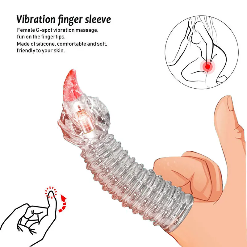 Vibration Finger Cover Tongue Like Design Stimulating G-point Women Masturbator Gay Toys Silicone Material Couple Toys 18+