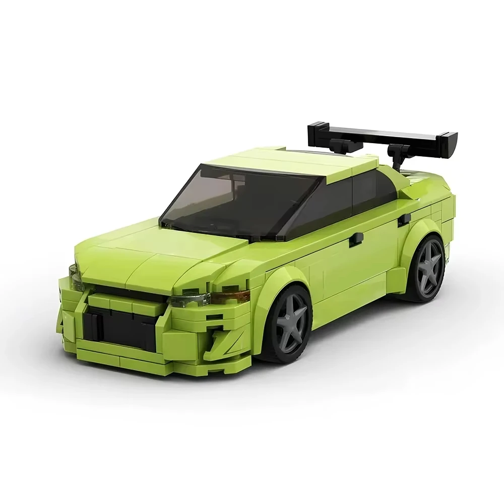 Speed ​​Series MOC Racing Movie Model Building Blocks Evolution VII City Highway Modular Car DIY Assembly Children's Toy Gift view 3