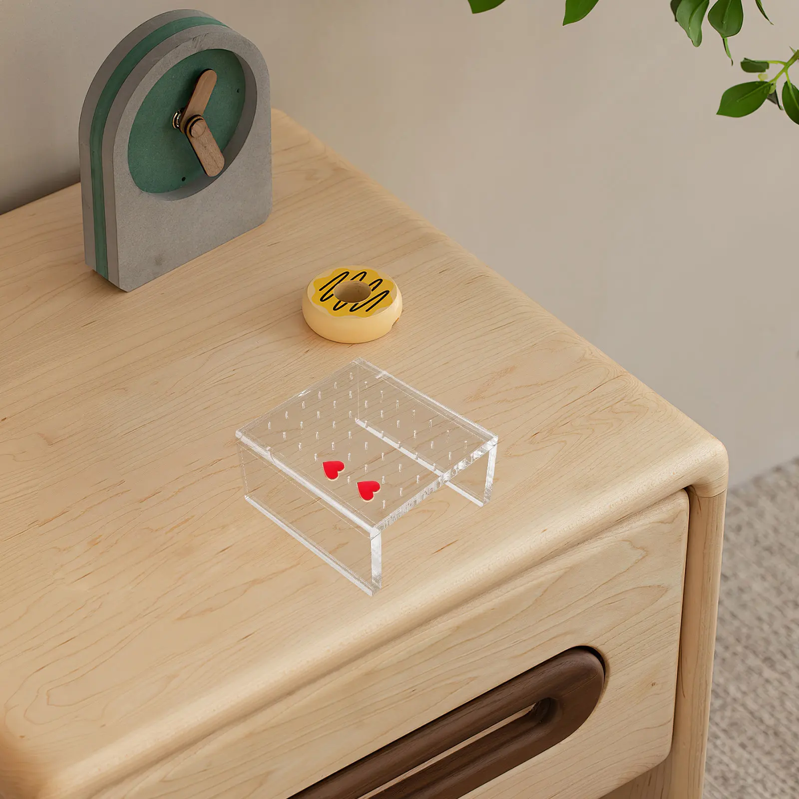 

Transparent Acrylic Earring Display Board Ear Studs Jewelry Organizer Stand Lightweight Retail Display Rack Trade Show Holder