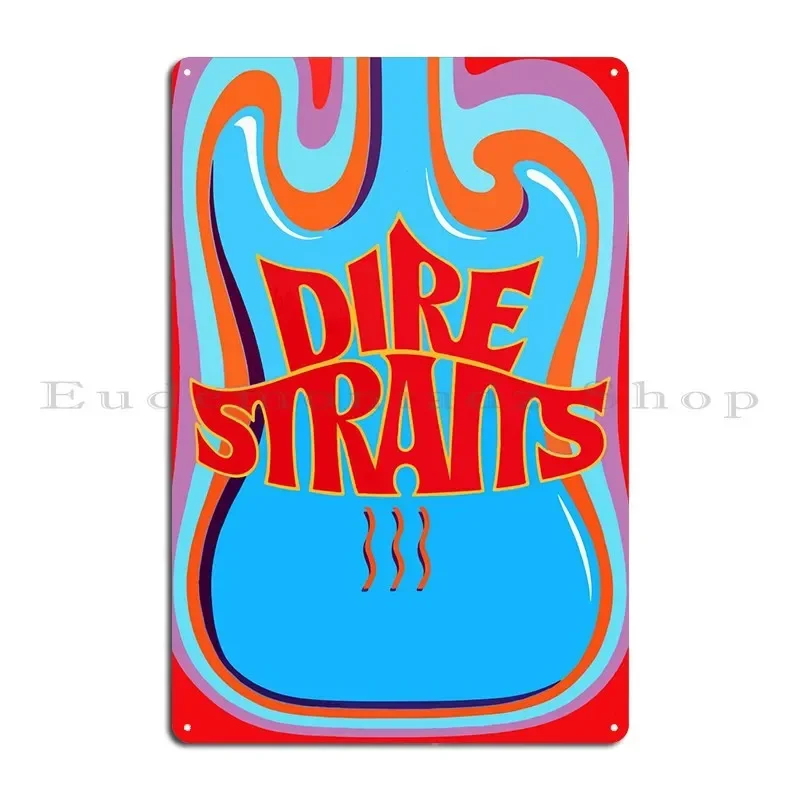 Dire Straits Poster Metal Plaque Poster Design Living Room Wall Decor Decoration Vintage Tin Sign Poster