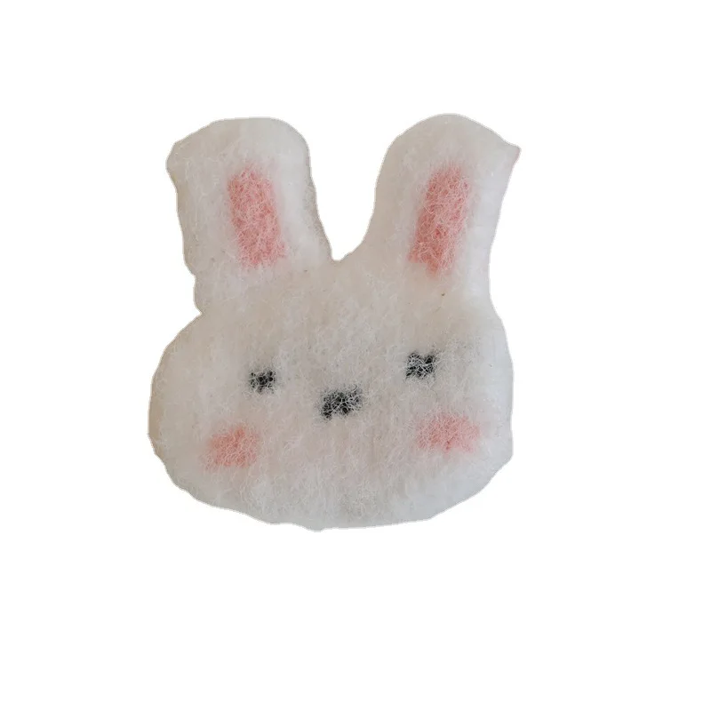 Pixel Head Little Rabbit Cute playful Girl Heart Side Broken Hair Clip with bangs HairClip Cute Snow Rabbit Hair Accessories