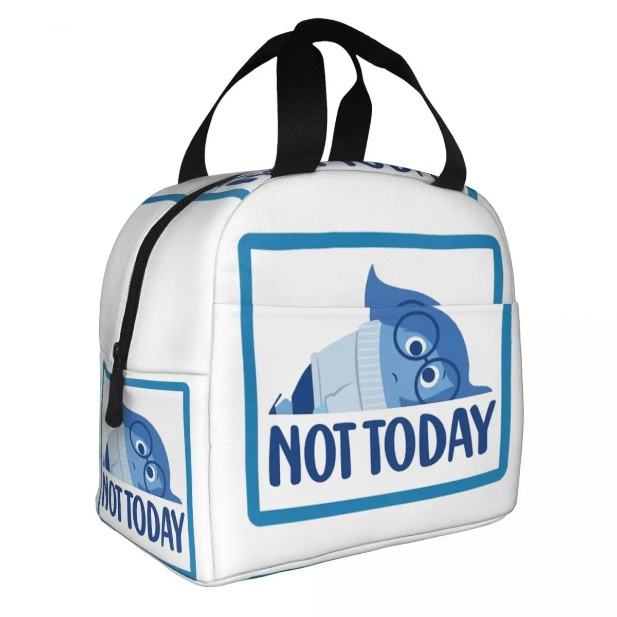 Not Today Inside Out Insulated Lunch Bags Thermal Bag Meal Container High Capacity Tote Lunch Box Men Women College Travel