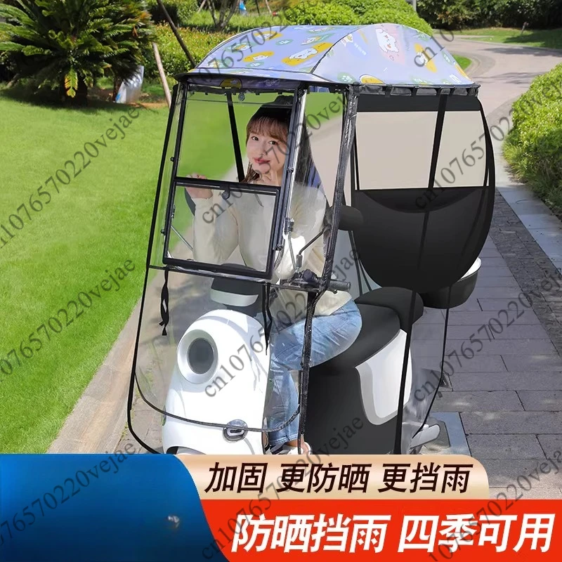 Fully Enclosed Electric Vehicle Canopy Awning