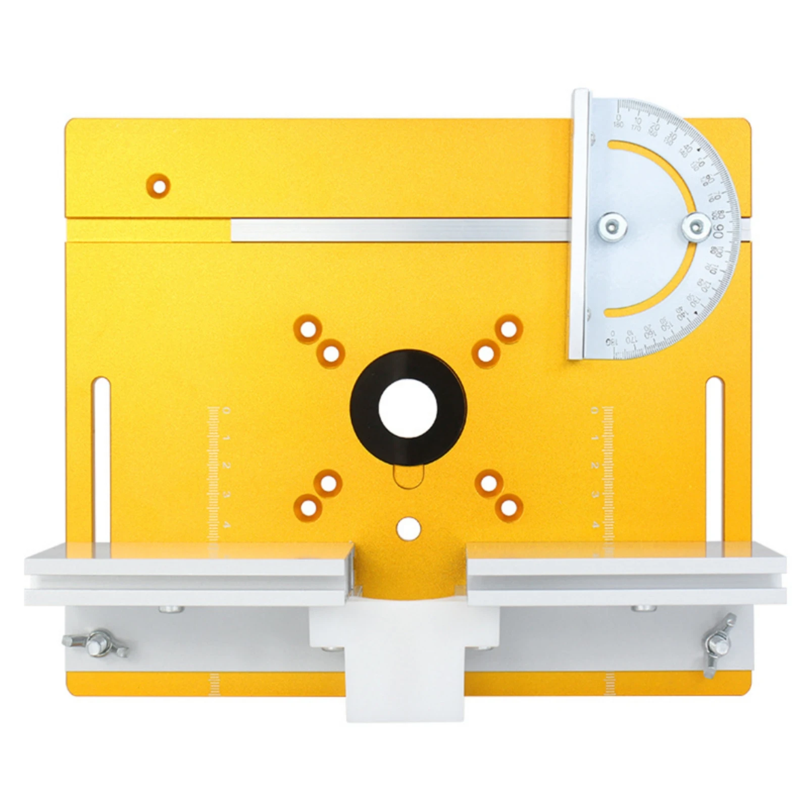 Router Table Insert Plate with Scale Markings Compatible Router Table Insert Plate Tool Accessory Sturdy Hardware Smooth