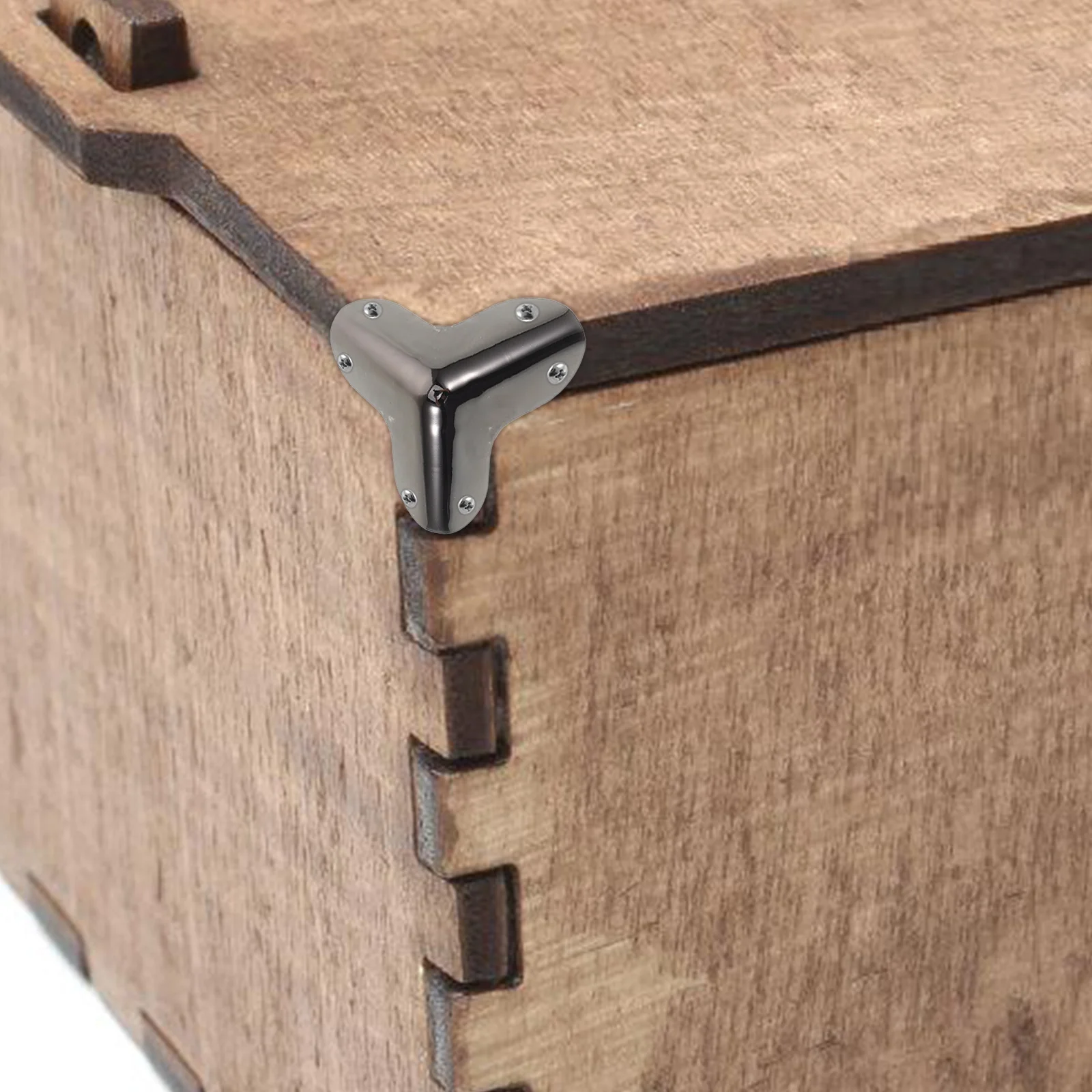 

8pcs Metal Corners Furniture Decorative Guard Protectors Iron Table Edge Trunk Box Guards Metal Corner Brackets