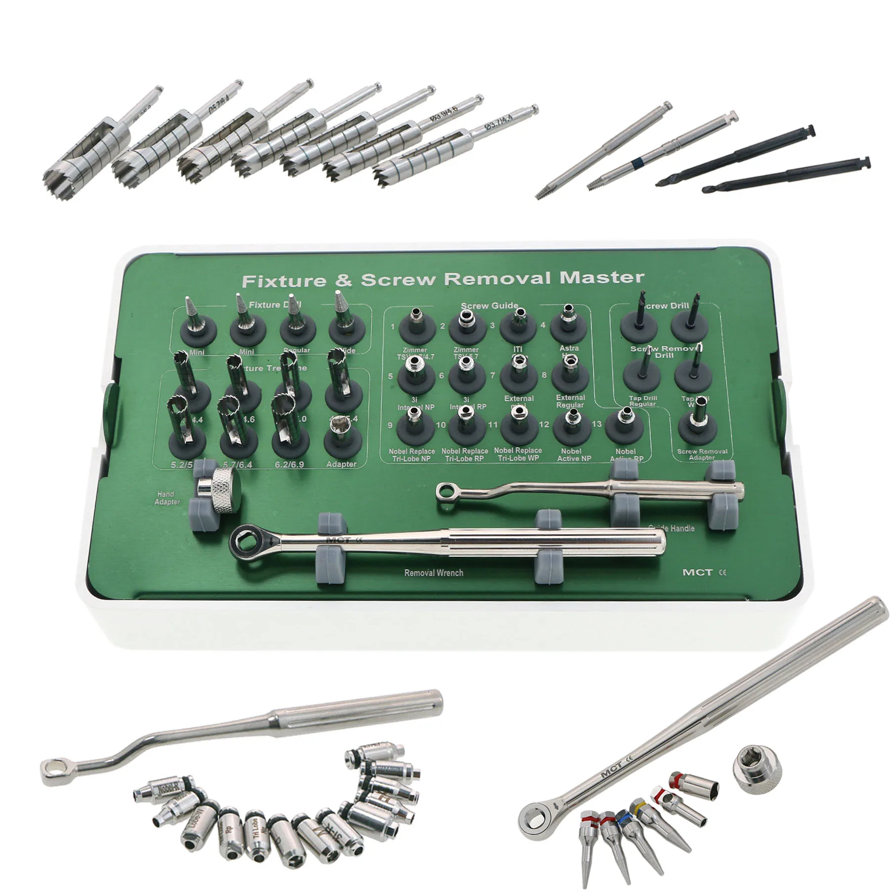 Dental Universal Implant & Fractured Screw Removal Kit MCTBIO/FSRK-02 NeoBiotech