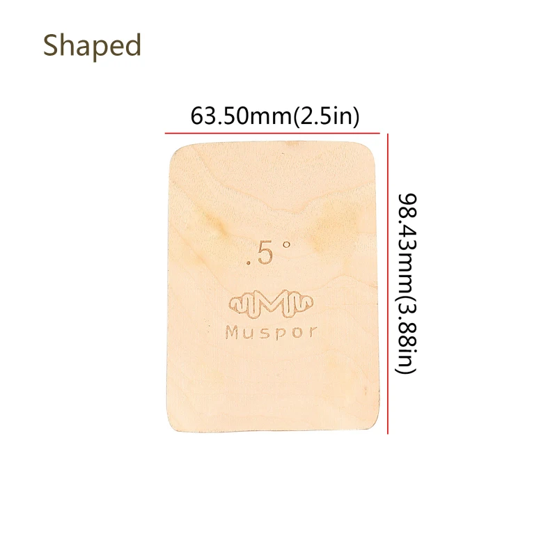 Muspor 3pcs Guitar Neck Shims Portable Bass Neck Plate Tool Maple Wood 0.25/0.5/1 Degree Neck Plate for Guitar Bass Repairment