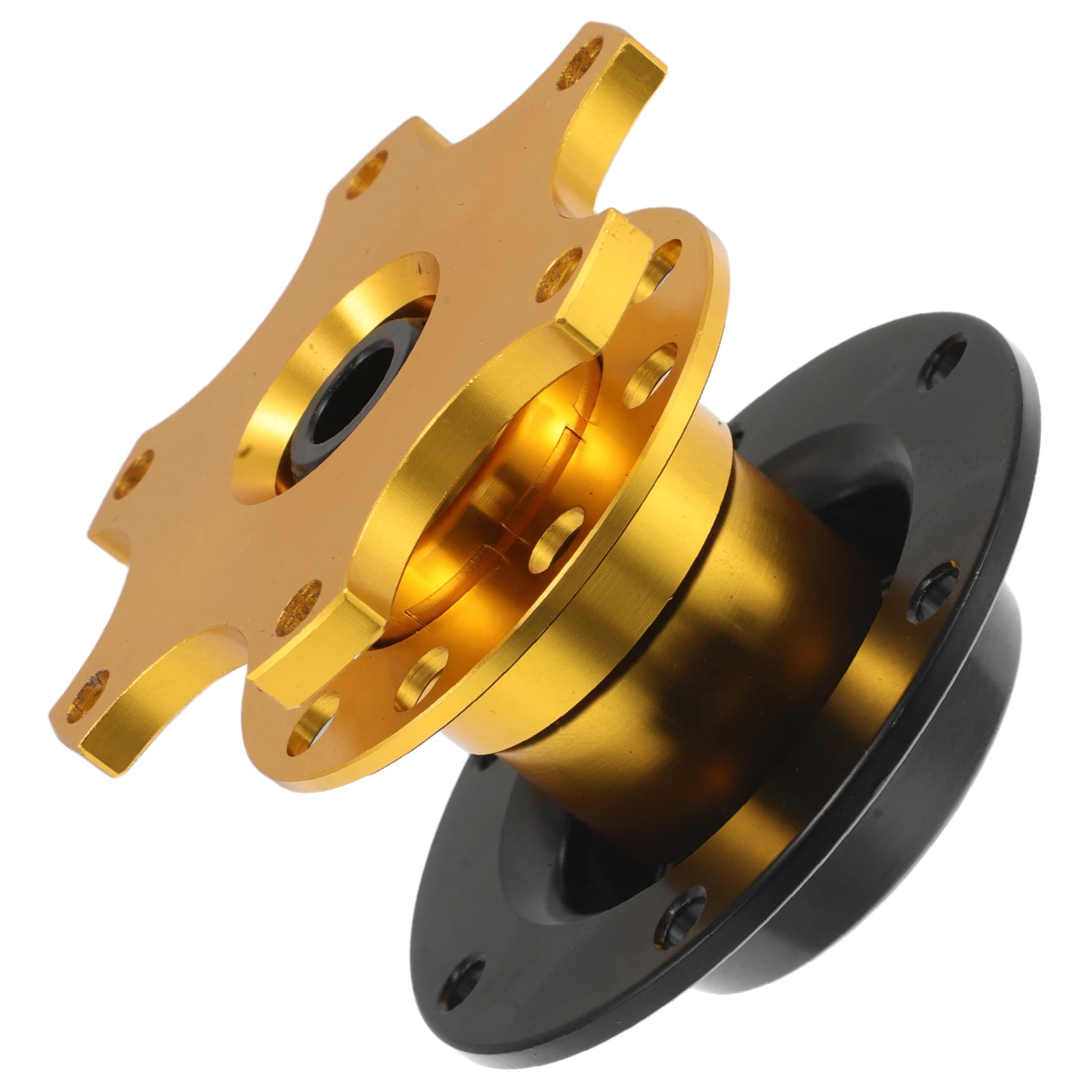 

Steering Wheel Quick Release Adapter Universal Design Durable Construction Simple Operation Secure Connection Car Accessories