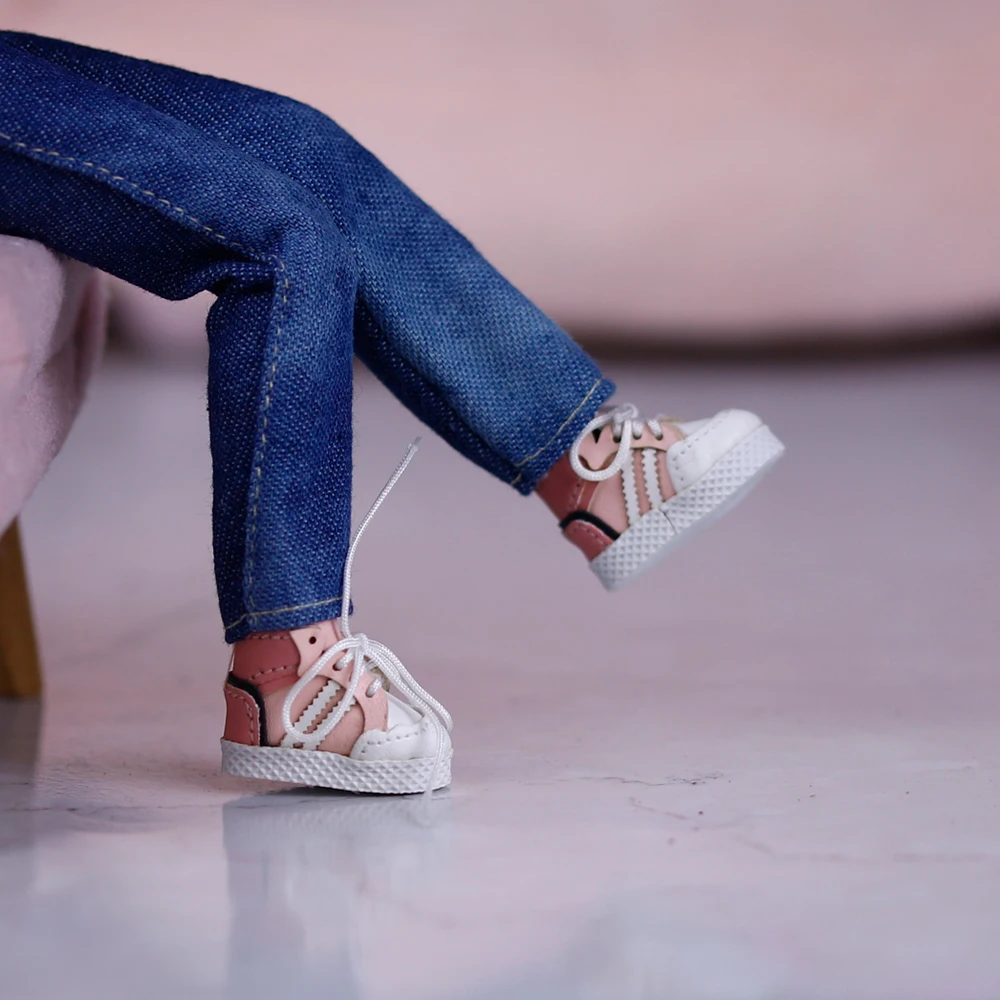 bltyh 1/6 poppenschoenen sport casual stijl konijn ontwerp geschikt voor BJD 30cm pop speelgoed en geschenken