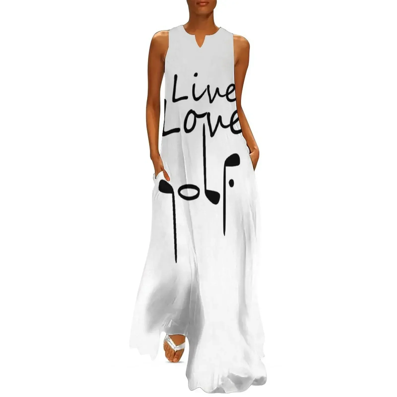 

Live love golf Long Dress beach outfits for women sexy dress for women ladies dresses for special occasion Casual dresses Dress