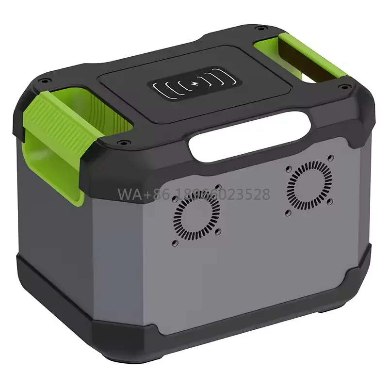 

Backup Lithium Battery Power Supply Fast WiFi Wireless Charging Solar Generator 1200W Energy Storage Emergency