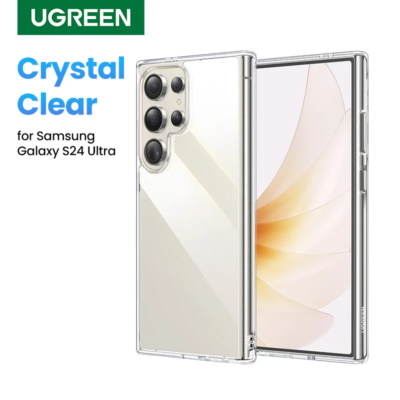 UGREEN Clear Case For Samsung Galaxy S24 Ultra Shockproof Transparent Case Cover Protective Soft TPU for Samsung S24 Plus Case