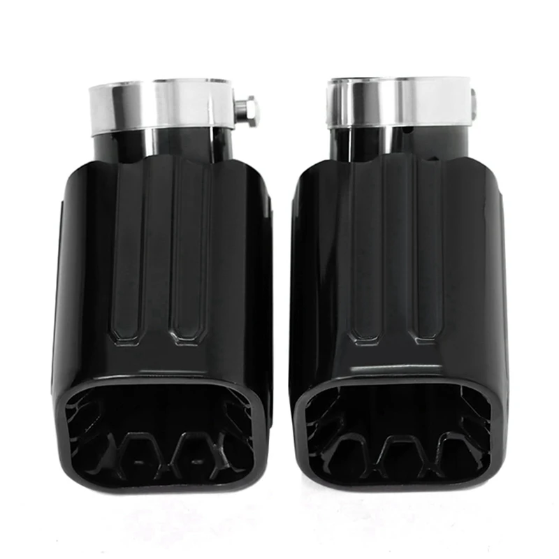 Car Exhaust Tip Tailpipe Stainless Steel Square Muffler Tip Nozzle For Land Rover Defender 90 110 L663 Diesel Version