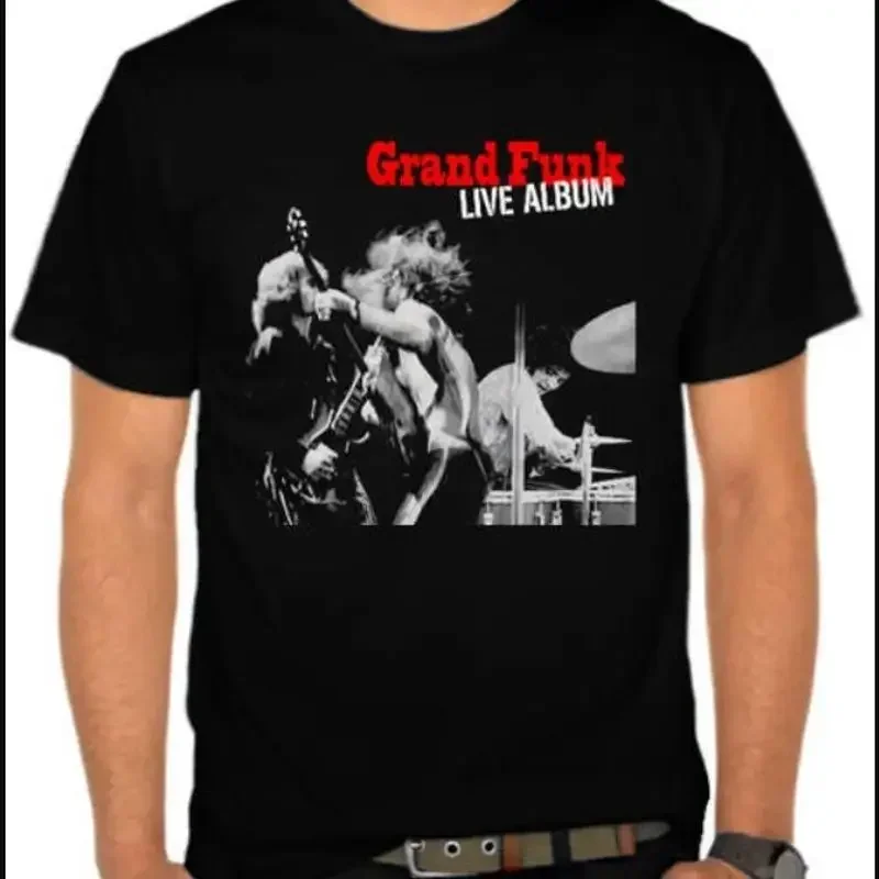 Camiseta del álbum en vivo de Grand Funk Railroad, modelo 86A.