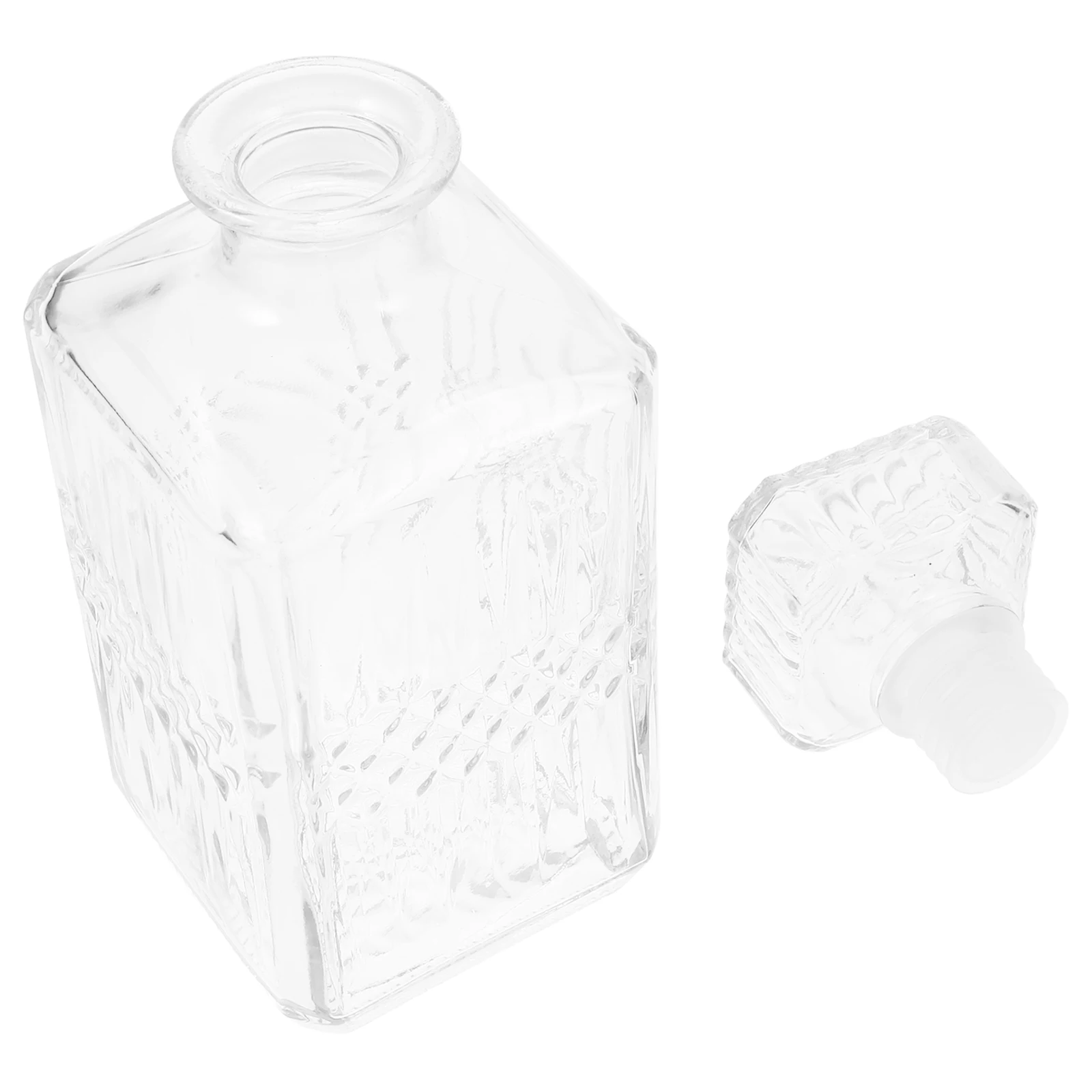 

1000Ml Wine Decanter Diamond Shape Glass Liquor Dispenser Airtight Stopper Enhances Flavor Aroma Red Wine Aerator Carafe