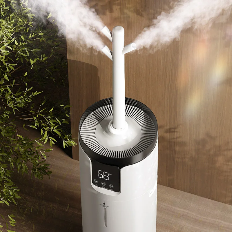 Home Large Room Wholehouse Humidifier 2000 sq. ft 4.2 Gal 16L Floor Humidifier 360° Nozzles Cool Mist Ultrasonic Humidifier