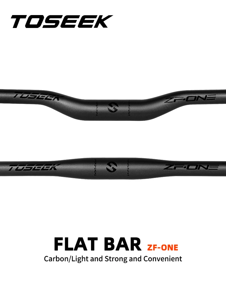 AliExpress TOSEEK ZF-ONE Mtb Carbon Handlebar Bicycle Handlebar 31.8*580-720/740/760mm Matt Black Handlebars For Mountain Bike Accessories