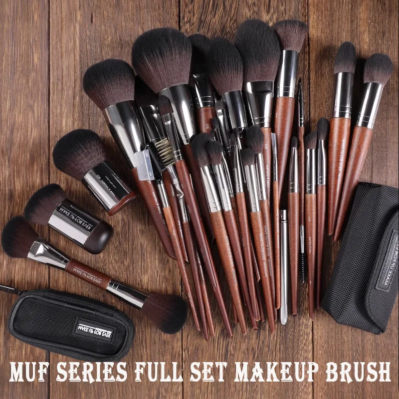 

MUF Series Beauty Makeup Brushes Set Loose Powder Blush Smudge Make Up Brush Beauty Eyeshadow Blending Tool Brochas Maquillaje