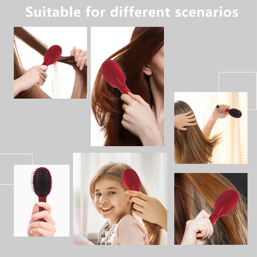 

2Pcs Comb Storage Box Multi-Function Hidden Compartment Hair Brush for Travel Portable Salon Home Use Detangling Plastic Comb