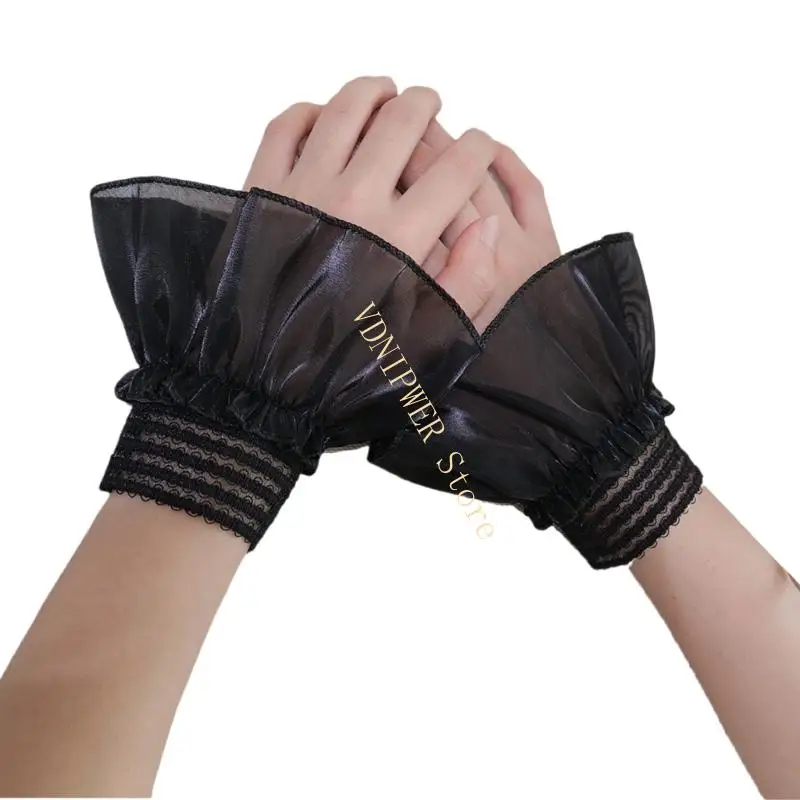 ข้อมือข้อมือยืดข้อมือ 1 แพร์เลเยอร์แขนเสื้อแขนเสื้อยืดหลายสี D08E
