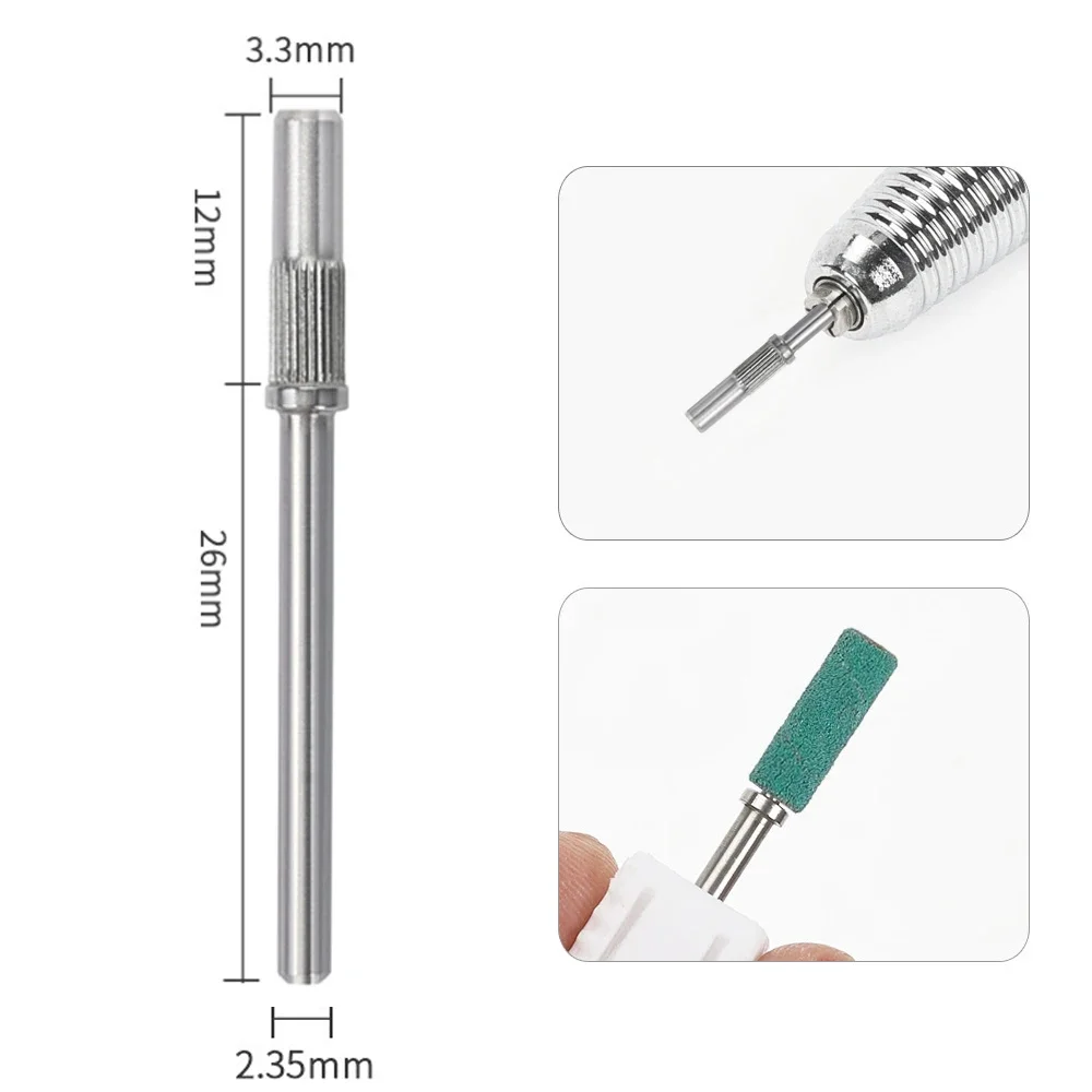 Nagel 3Mm Doorn Nail Boor Bits Nail Boor Accessoires Mandrel Bit Nagel Schuurtrommel Voor Schuurbanden