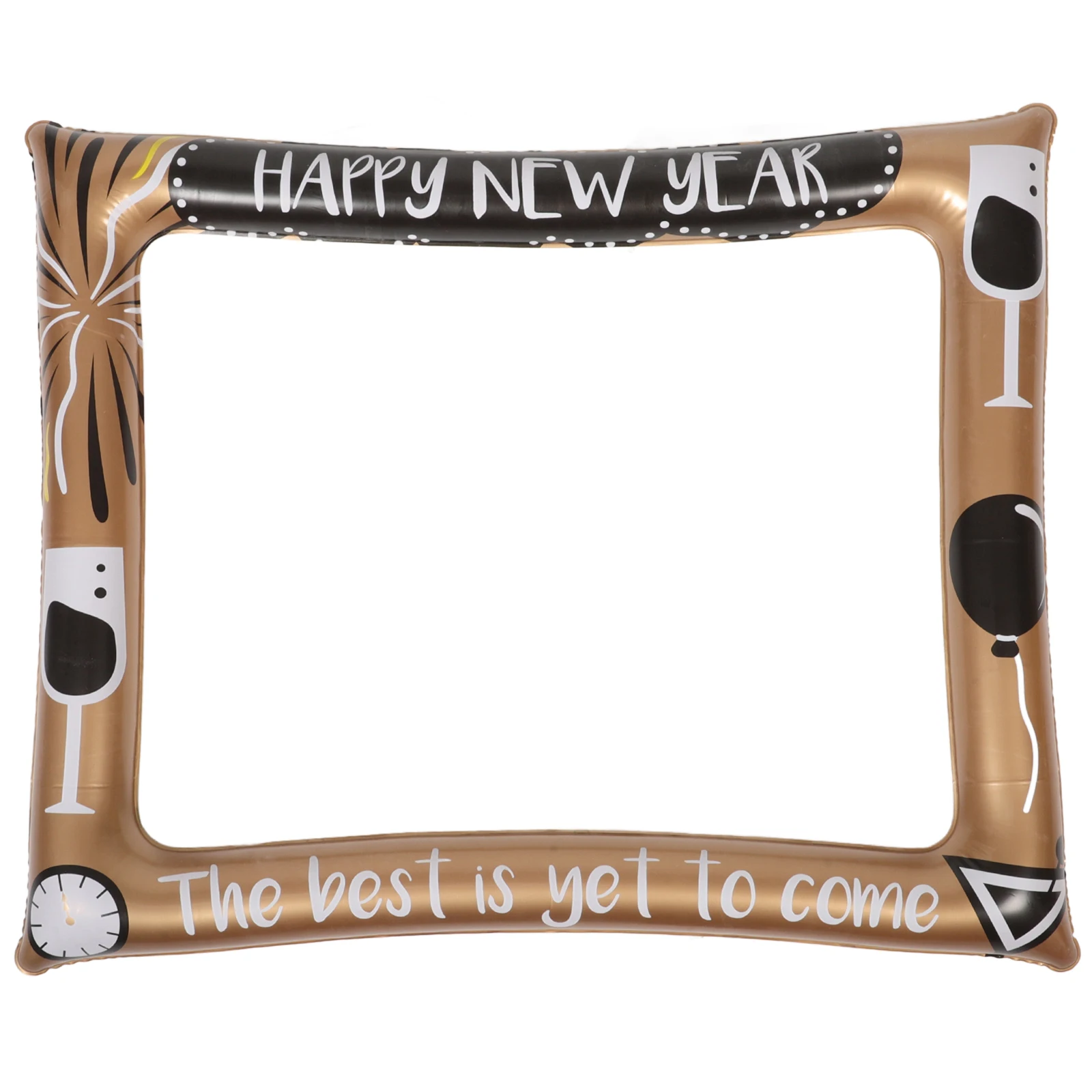 

Inflatable Happy New Year Photo Frame Party Photo Booth Supplies Selfie Prop Holiday New Year Party Decorations