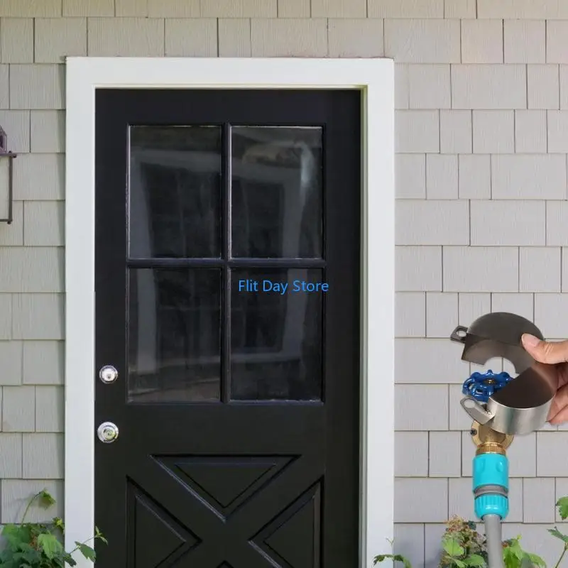 F92C Outdoor Water Spigot Lock Outside Faucet Child Lock Stainless Steel Hose Lock with Password Padlock Easy to Install