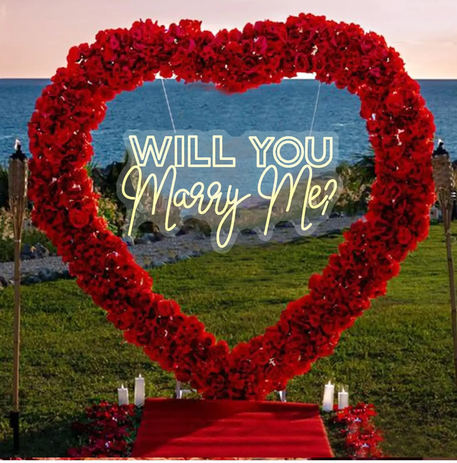 

Неоновая вывеска Will You Marry Me, световой декор для свадебного предложения, индивидуальный светодиодный подарок для пар, юбилей мужа и жены